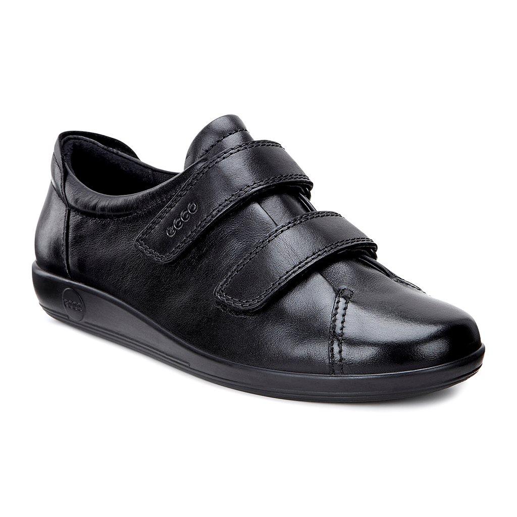 Chaussures Plates Ecco Soft 2.0 Femme Noir 9174-NMAOE